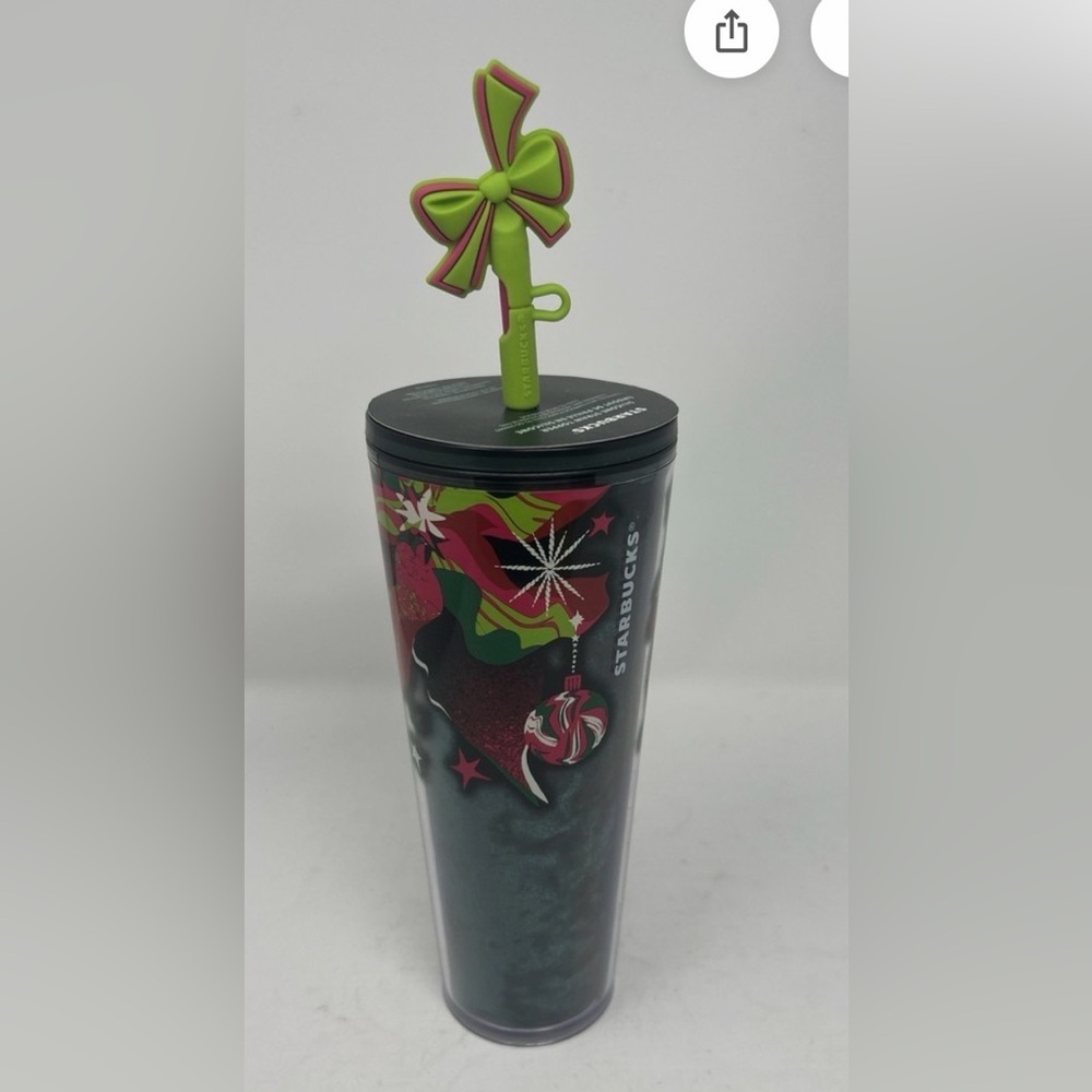 Starbucks 2023 Holiday Tumbler with Green Straw